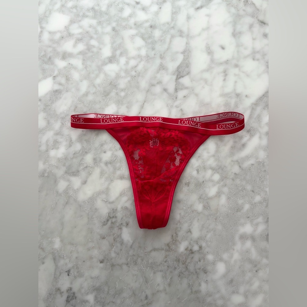 Lounge Red Lace Thong XS (Unworn!)